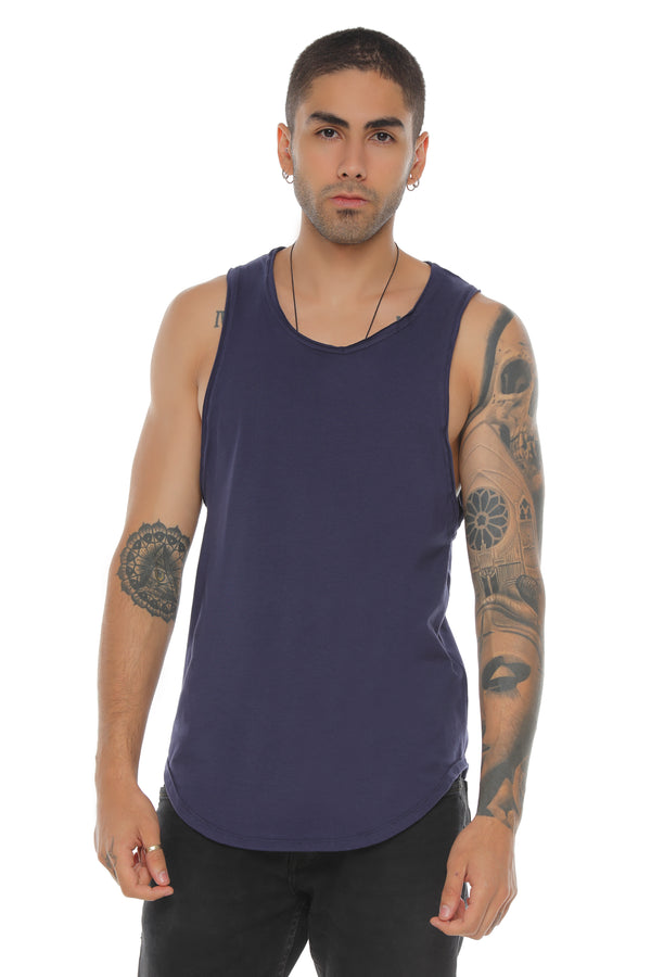 Tank Camiseta Vazzic  Algodón Blue Navy